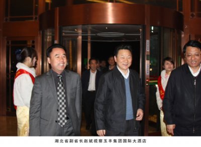 湖北省副省長趙斌視察玉豐國際大酒店