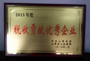 玉豐集團榮獲“稅收貢獻優秀企業”榮譽